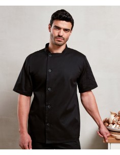P-PR900-Essential Short Sleeve Chefs Jacket 2